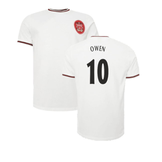 Liverpool Heritage 1997 Ecru Away Tee (OWEN 10)-SoccerKits Hub | Buy Soccer Jerseys Online
